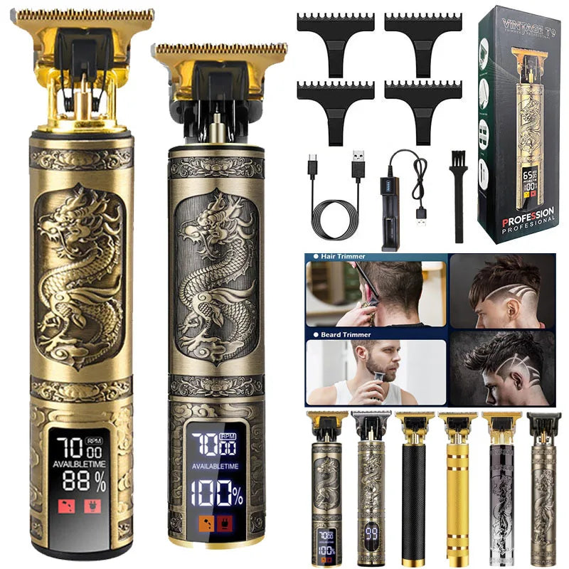 Professional Low Price Electric Wireless Waterproof Rechargeable Barber Mens Hair Trimmer Clipper Shaver Cutter Cutting Machine